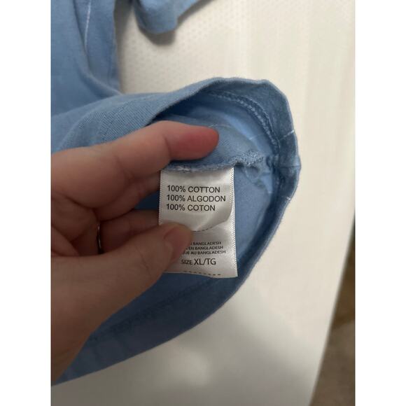 Pittsburgh Penguins Women's Tee Light Blue Short Sleeve 100% Cotton Top Size XL - Picture 6 of 10